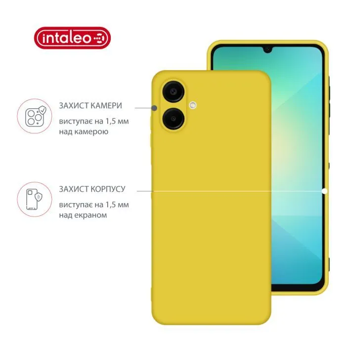 Чохол до мобільного телефона Intaleo Silicone Samsung Galaxy A06 Yellow (1283126599897) зображення 3