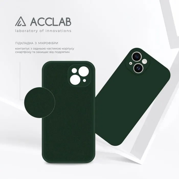 Чохол до мобільного телефона ACCLAB SoftShell Apple iPhone 14 Plus Dark Green (1283126557019) зображення 5