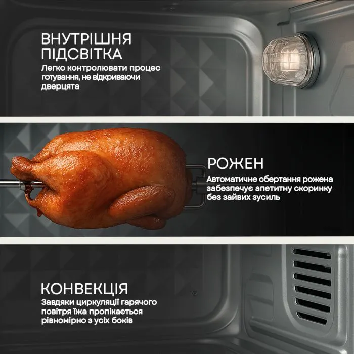 Електропіч Liberton LEO-600 Black зображення 3