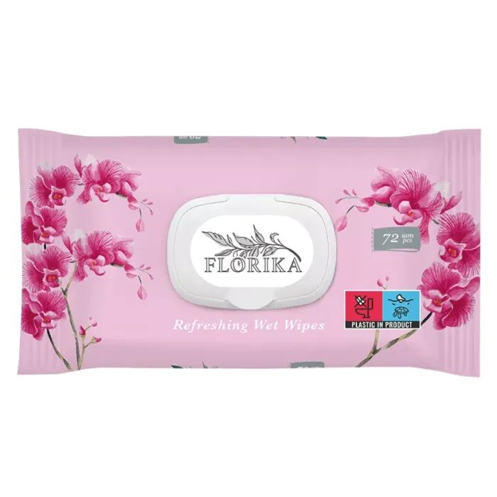 Вологі серветки Florika Квіти 120 шт (4820270632215)