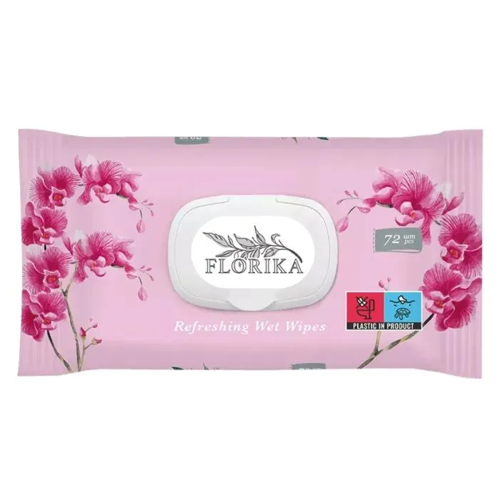 Вологі серветки Florika Квіти 72 шт (4820270632208)
