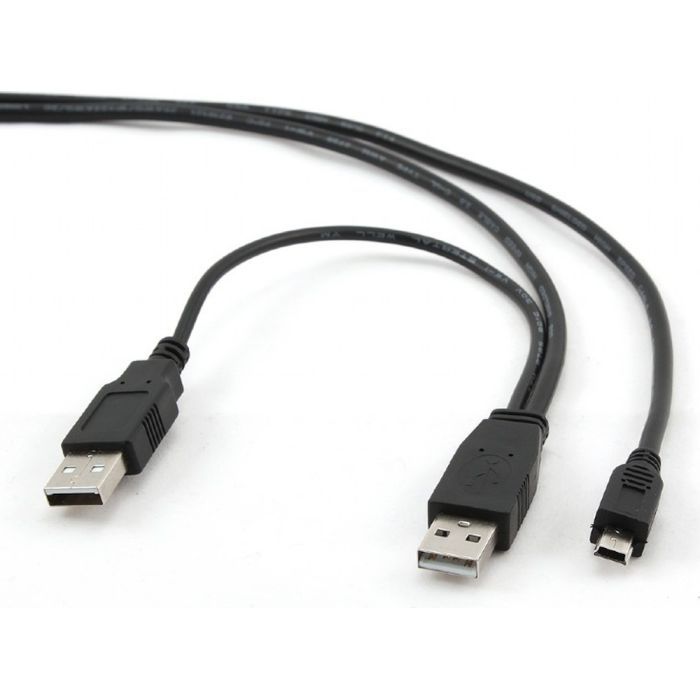 Кабель для передачі даних USB 2.0 AMx2 to Mini 5P 0.9m Cablexpert (CCP-USB22-AM5P-3)