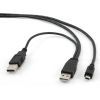 Дата кабель USB 2.0 AM/AM to Mini 5P 0.9m Cablexpert (CCP-USB22-AM5P-3)