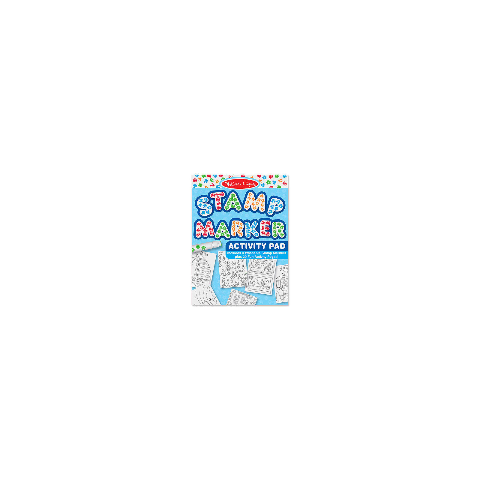 Набор для творчества Melissa&Doug Штампики-маркеры для мальчиков, 4 шт. (MD2422)