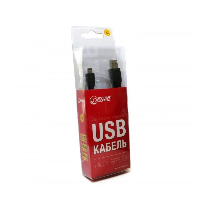 Дата кабель USB 2.0 AM to Mini 5P 1.5m Extradigital (KBU1628) изображение 5