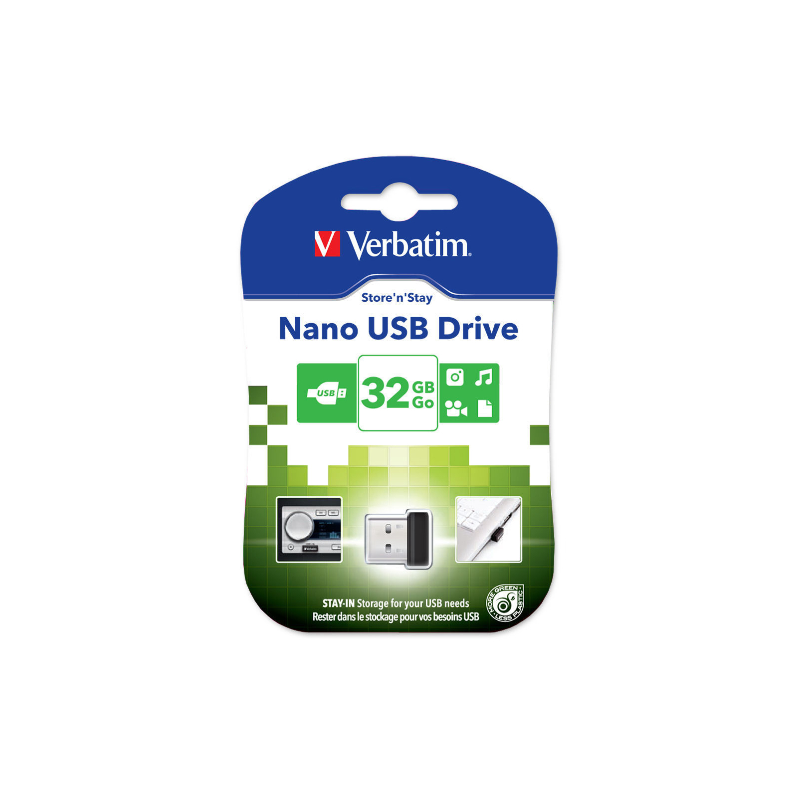 USB флеш накопичувач Verbatim 32GB Store 'n' Stay NANO USB 2.0 (98130) зображення 3