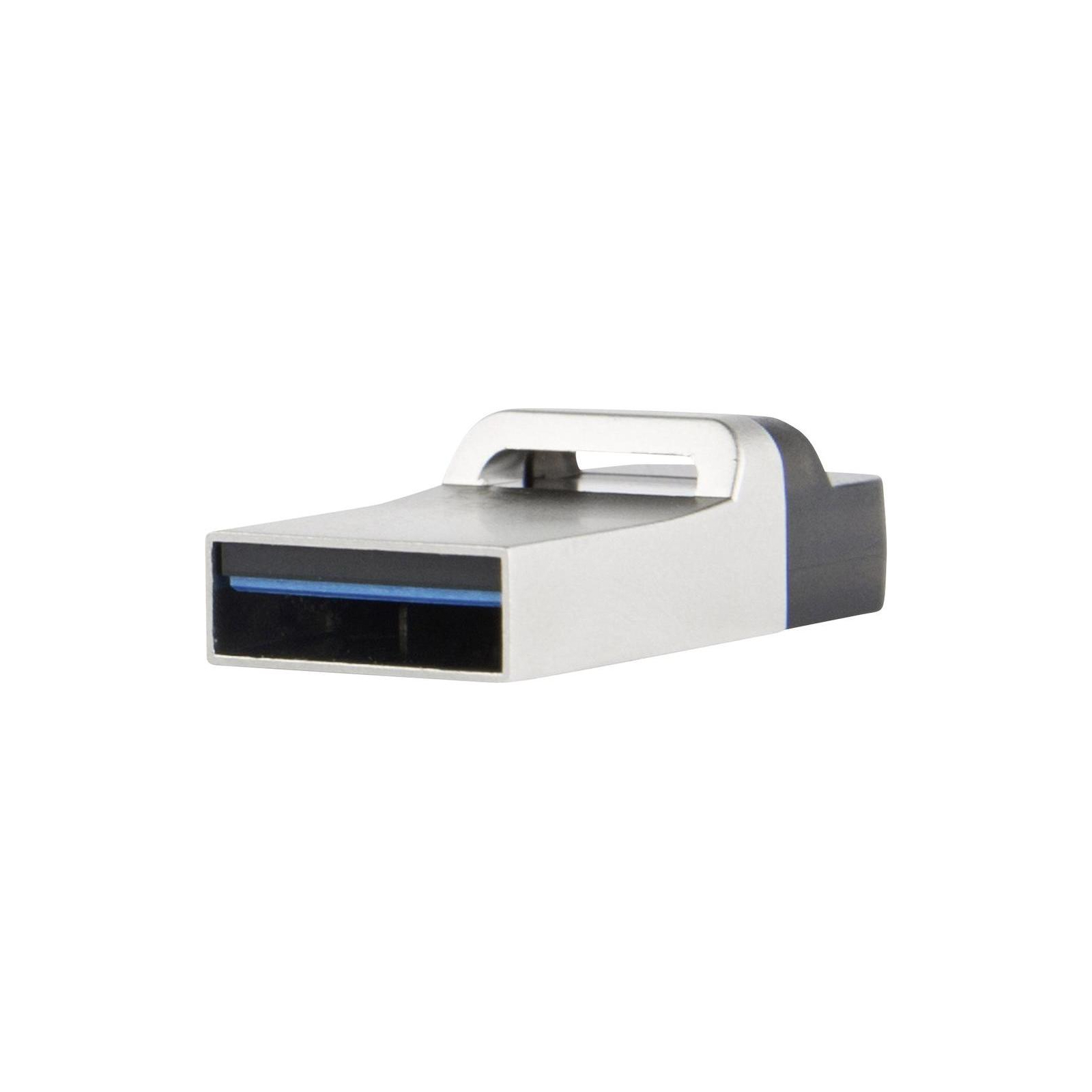 USB флеш накопитель Transcend 16GB JetFlash OTG 880 Metal Silver USB 3.0 (TS16GJF880S) изображение 4