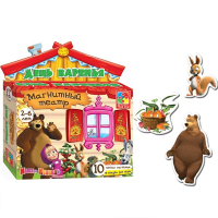 Настольная игра Vladi Toys Магнитный театр Маша и Медведь День варенья (VT3206-05) изображение 2