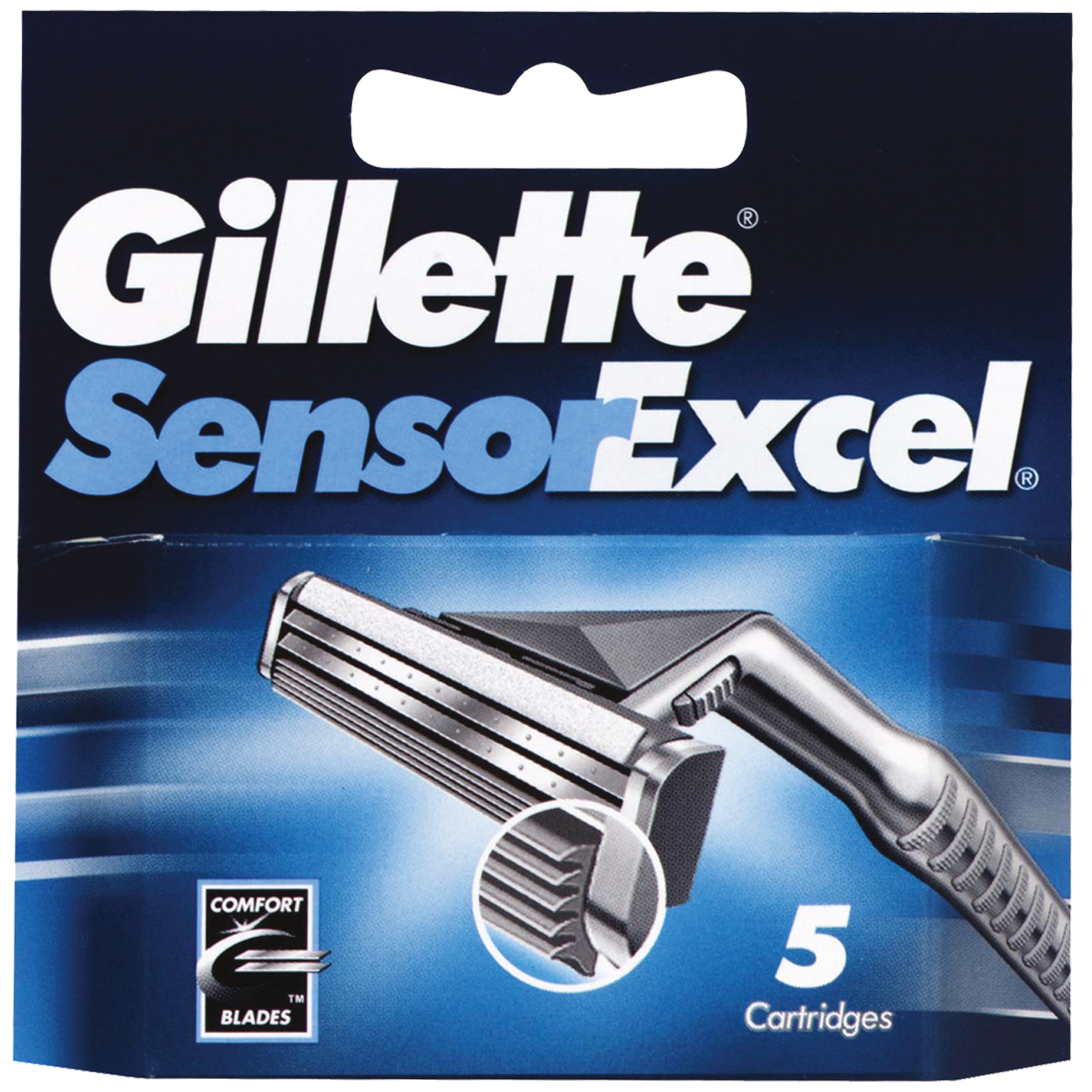 Сменные кассеты Gillette SENSOR Excel 5 шт (3014260244873)