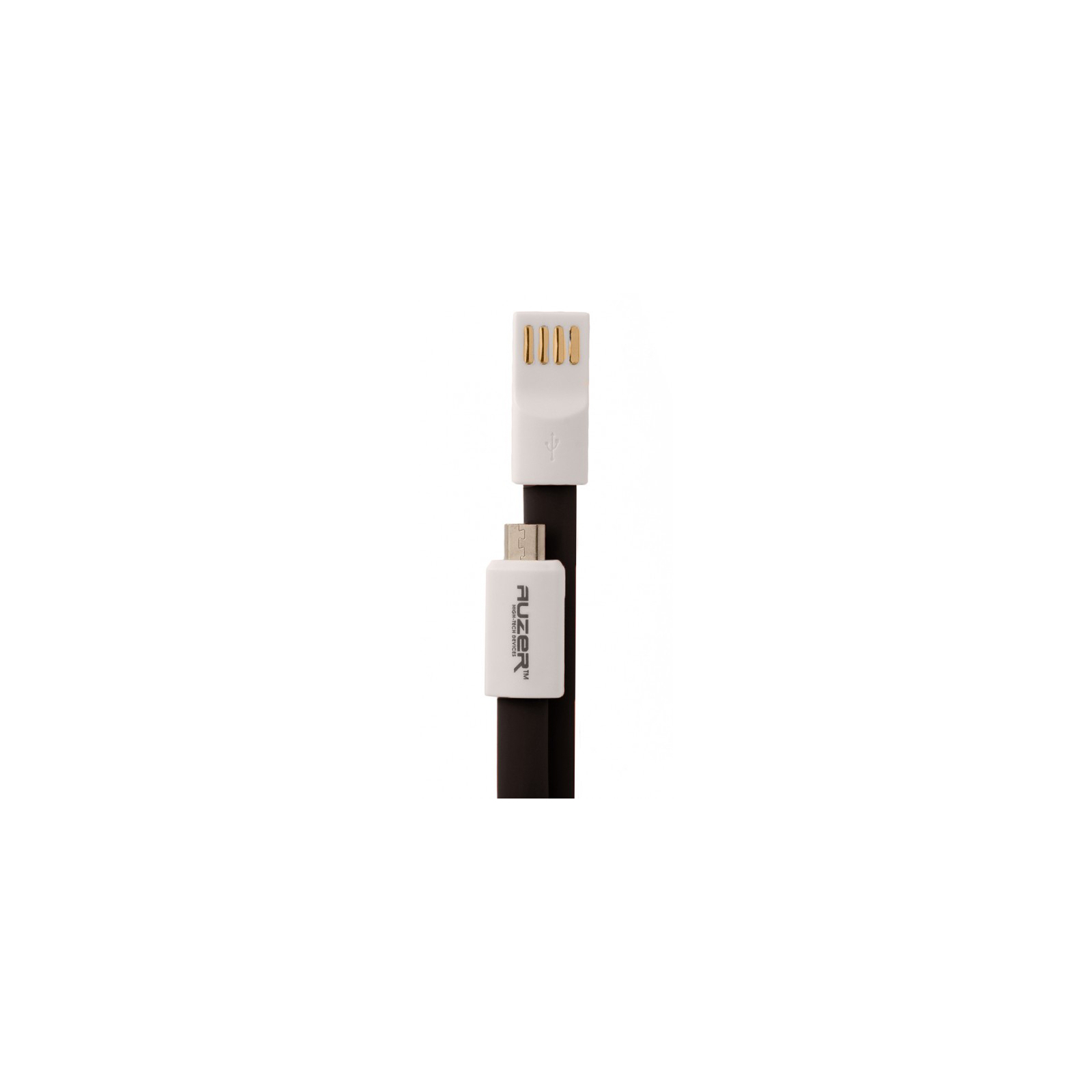 Дата кабель USB 2.0 – Micro USB 1.0м Black Auzer (AC-M1BK) изображение 2