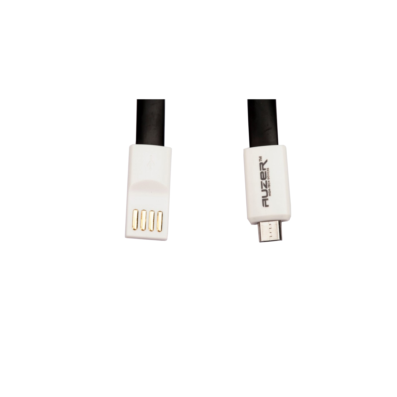 Дата кабель USB 2.0 – Micro USB 1.0м Black Auzer (AC-M1BK) изображение 3