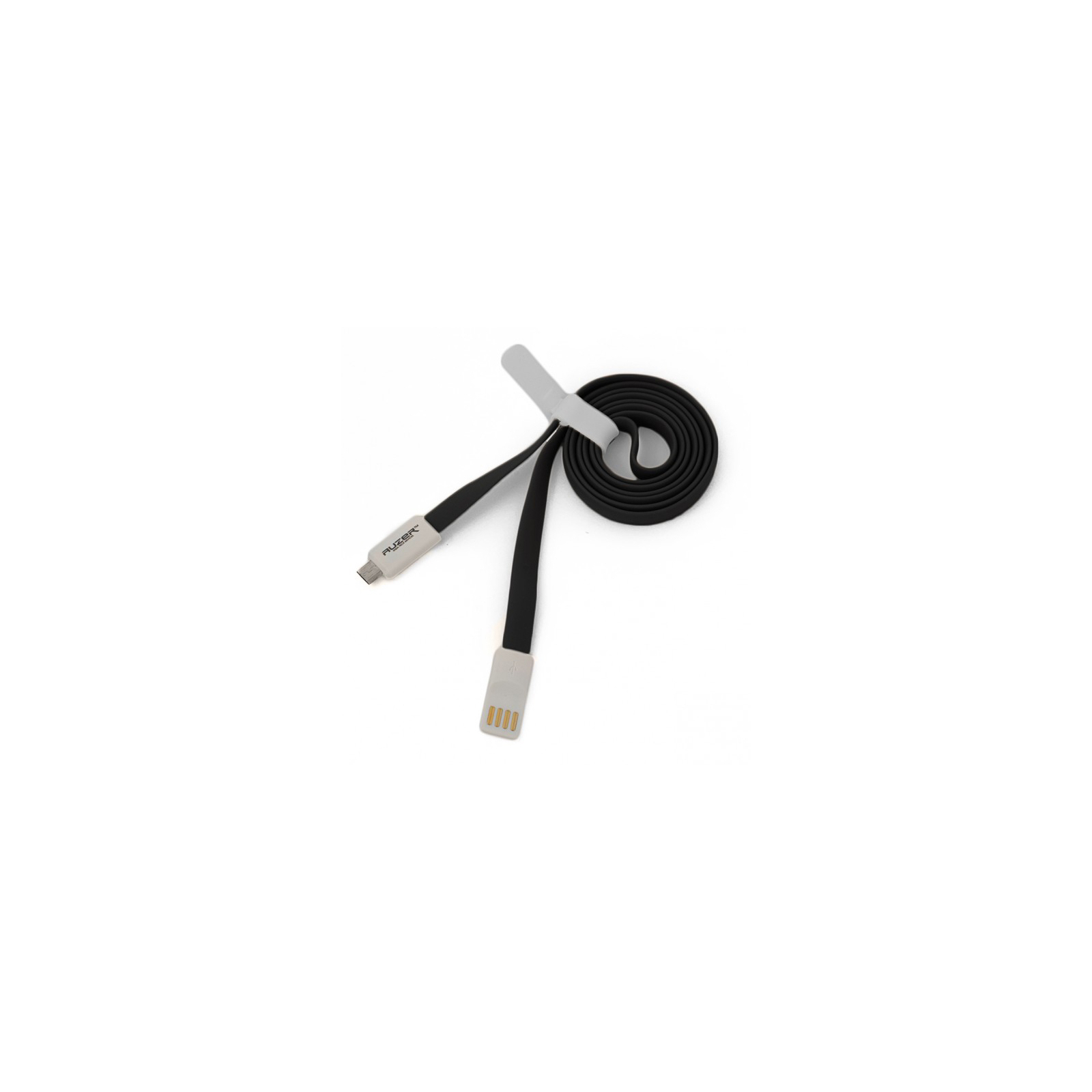 Дата кабель USB 2.0 – Micro USB 1.0м Black Auzer (AC-M1BK) зображення 4