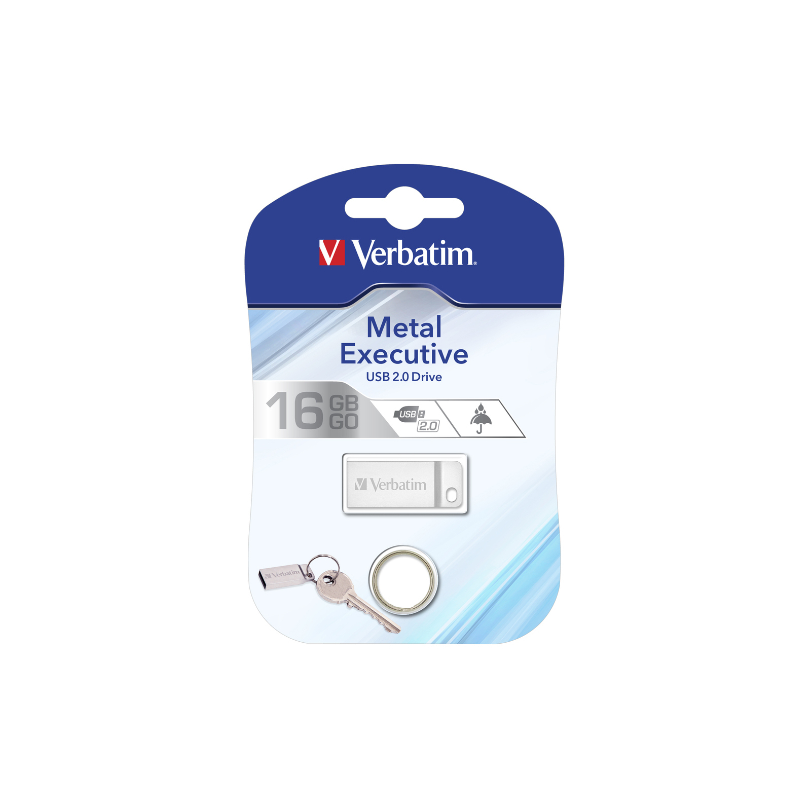 USB флеш накопитель Verbatim 16GB Metal Executive Silver USB 2.0 (98748) изображение 5