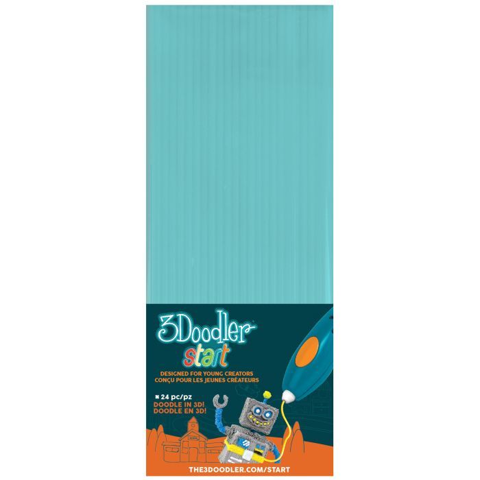 Стержень для 3D-ручки 3Doodler Start Голубые 24 шт (3DS-ECO05-BLUE-24) изображение 2