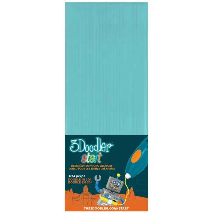 Стержень для 3D-ручки 3Doodler Start Голубые 24 шт (3DS-ECO05-BLUE-24) изображение 2
