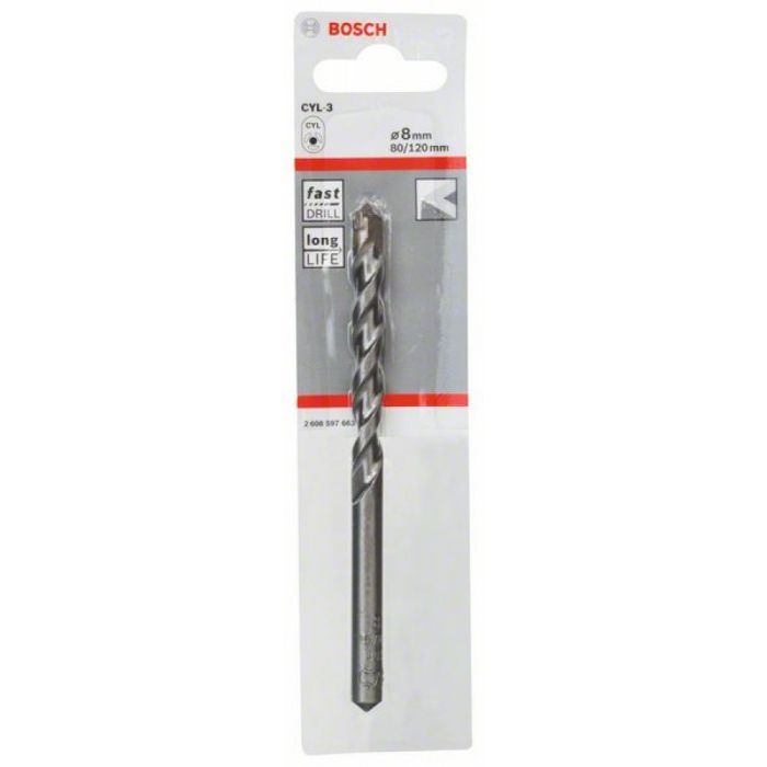 Сверло Bosch CYL-3 8Х120 мм SilverPerc по бетону (2.608.597.663) изображение 2