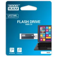USB флеш накопитель Goodram 32GB UCU2 Cube Graphite USB 2.0 (UCU2-0320E0R11) изображение 2