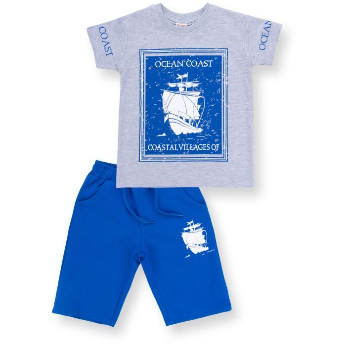 Набор детской одежды E&H с парусником (8299-116B-blue)