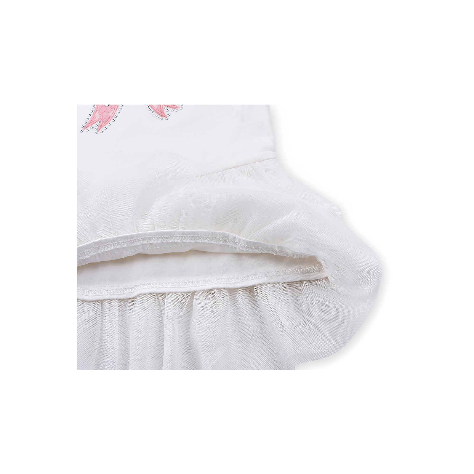 Платье Breeze с бантиком и фатиновой юбкой (9096-74G-cream) изображение 6