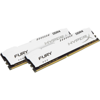 Модуль памяти для компьютера DDR4 16GB (2x8GB) 2400 MHz HyperX Fury White Kingston Fury (ex.HyperX) (HX424C15FW2K2/16) изображение 2