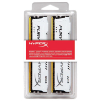 Модуль памяти для компьютера DDR4 16GB (2x8GB) 2400 MHz HyperX Fury White Kingston Fury (ex.HyperX) (HX424C15FW2K2/16) изображение 3