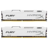Модуль памяти для компьютера DDR4 16GB (2x8GB) 2400 MHz HyperX Fury White Kingston Fury (ex.HyperX) (HX424C15FW2K2/16)