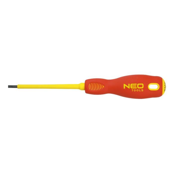 Отвертка Neo Tools шлицевая 3.0 x 100 мм, (1000 В), CrMo (04-052)