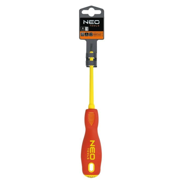 Отвертка Neo Tools шлицевая 3.0 x 100 мм, (1000 В), CrMo (04-052) изображение 2