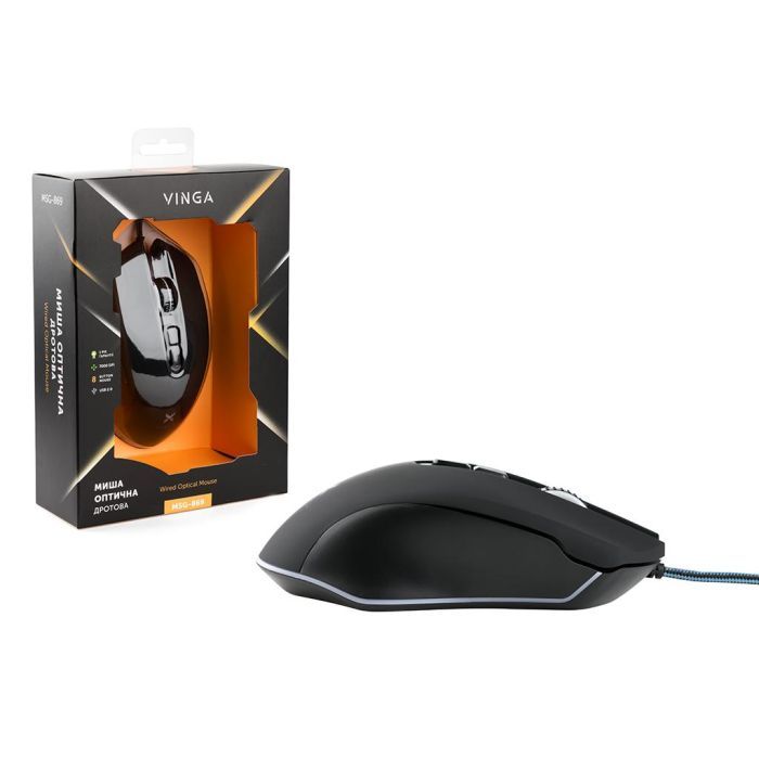 Мышка Vinga MSG-869 black изображение 8