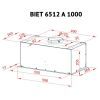 Витяжка кухонна Perfelli BIET 6512 A 1000 W LED зображення 7