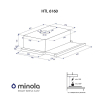 Вытяжка кухонная Minola HTL 6160 I/ BL GLASS 630 изображение 6