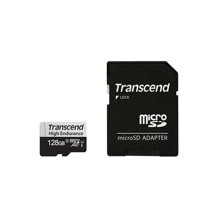 Карта памяти Transcend 128GB microSDXC class 10 UHS-I U1 High Endurance (TS128GUSD350V)