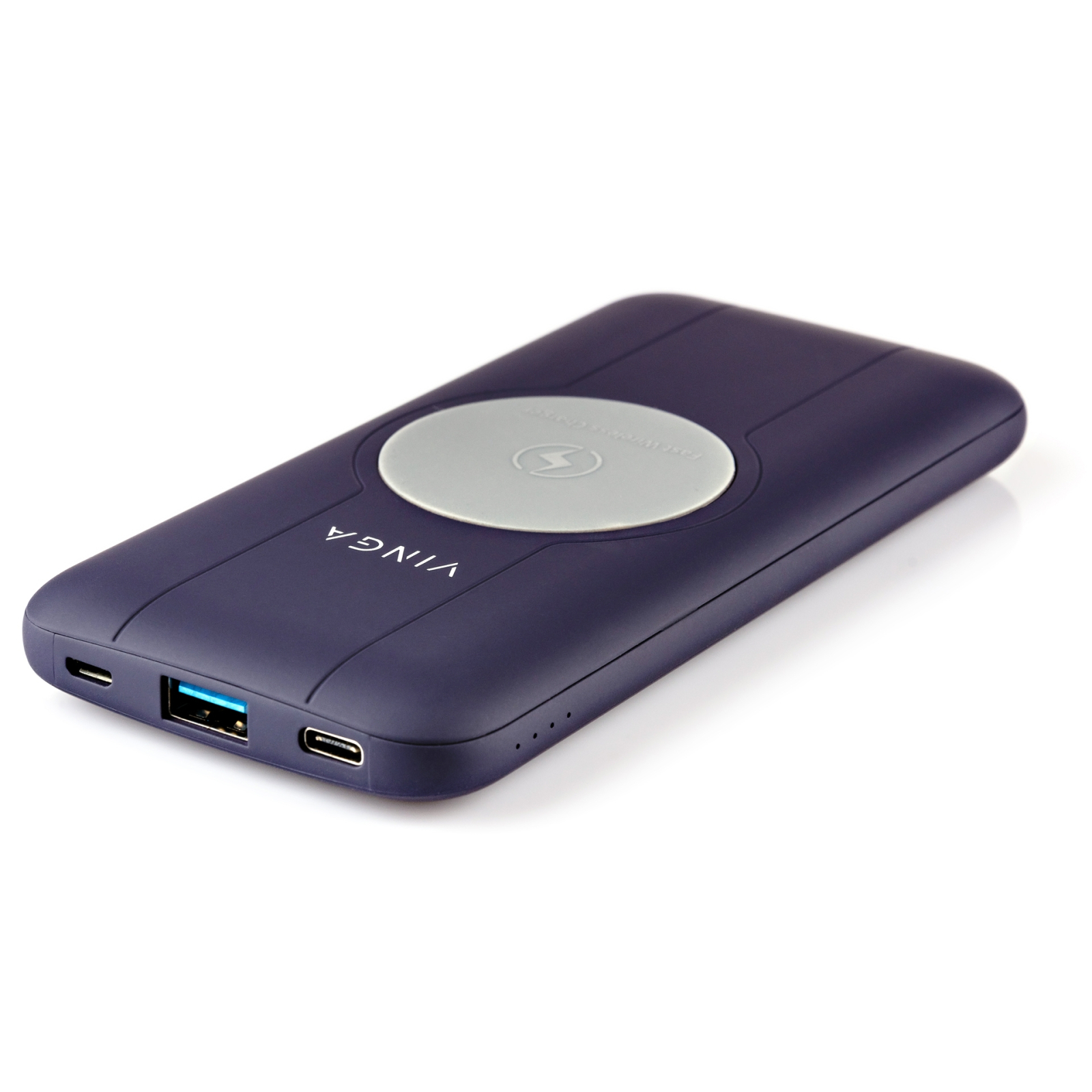 Батарея универсальная Vinga 10000 mAh Wireless QC3.0 PD soft touch purple (BTPB3510WLROP) изображение 2
