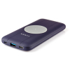 Батарея універсальна Vinga 10000 mAh Wireless QC3.0 PD soft touch purple (BTPB3510WLROP) зображення 2