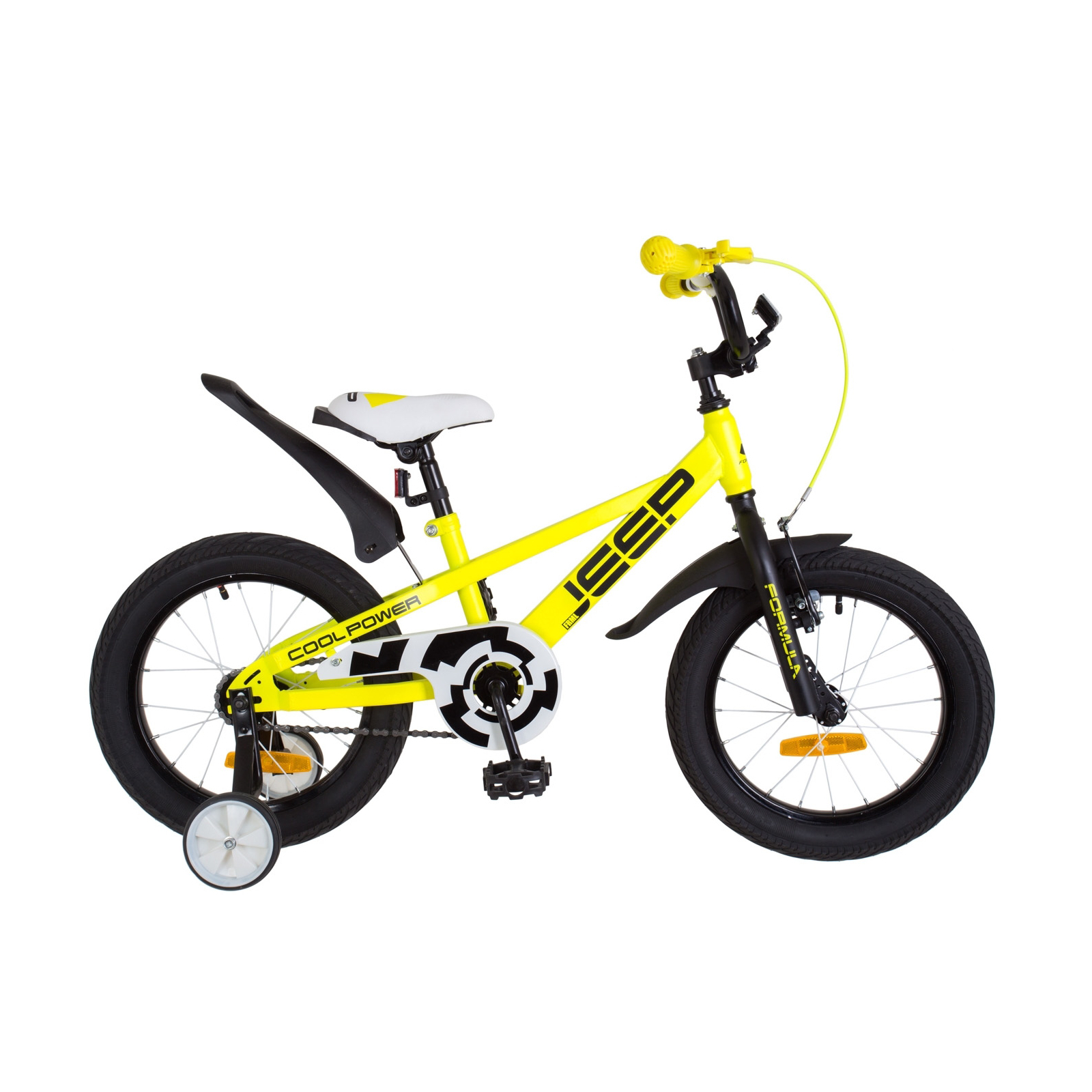 Детский велосипед Formula 16" JEEP рама-8,5" 2019 желтый (OPS-FRK-16-070)