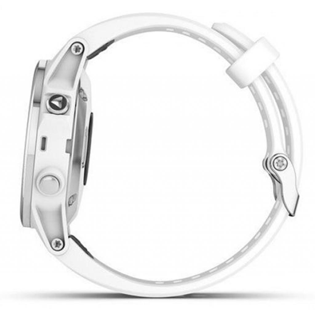 Смарт-часы Garmin Fenix 5S Plus Sapphire White with White Silicone (010-01987-01/73) изображение 5