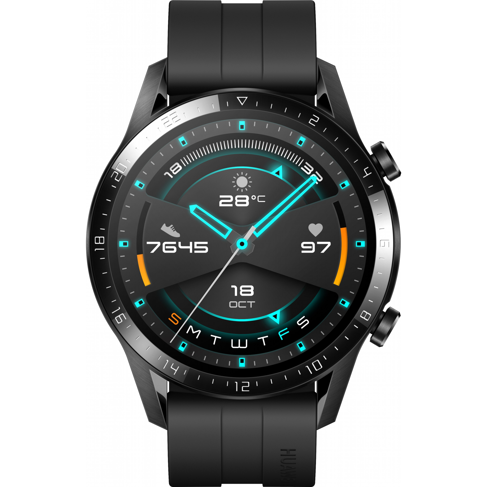 Смарт-часы Huawei Watch GT 2 46mm Sport Black (Latona-B19S) SpO2 (55024474) изображение 2
