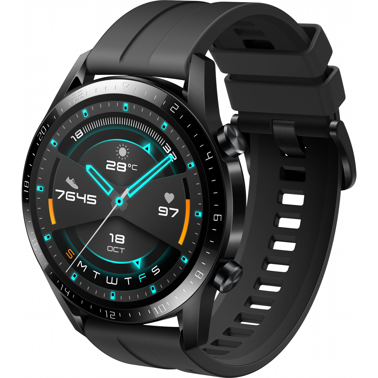 Смарт-годинник Huawei Watch GT 2 46mm Sport Black (Latona-B19S) SpO2 (55024474) зображення 4
