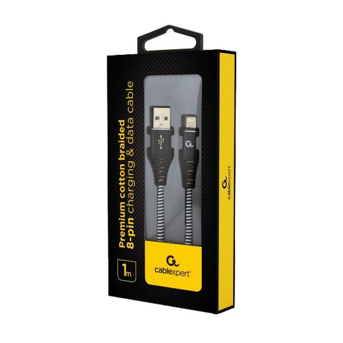 Дата кабель USB 2.0 AM to Lightning 1.0m Cablexpert (CC-USB2B-AMLM-1M-PW) зображення 2