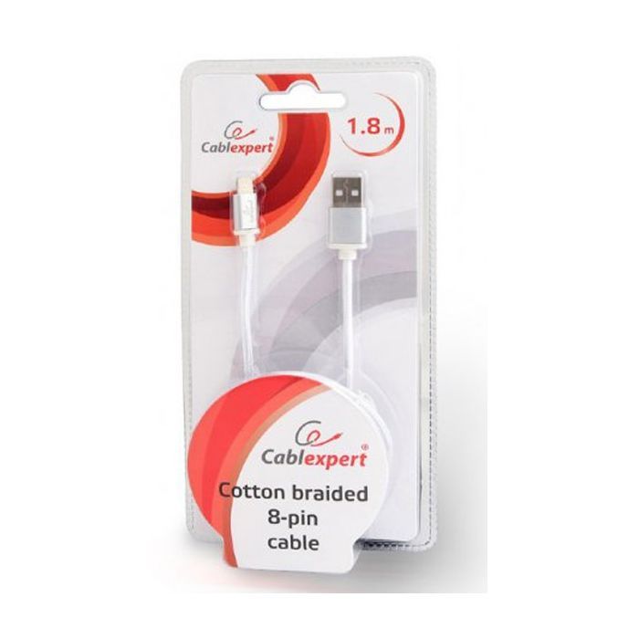 Дата кабель USB 2.0 AM to Lightning 1.8m Cablexpert (CCB-mUSB2B-AMLM-6-G) изображение 3
