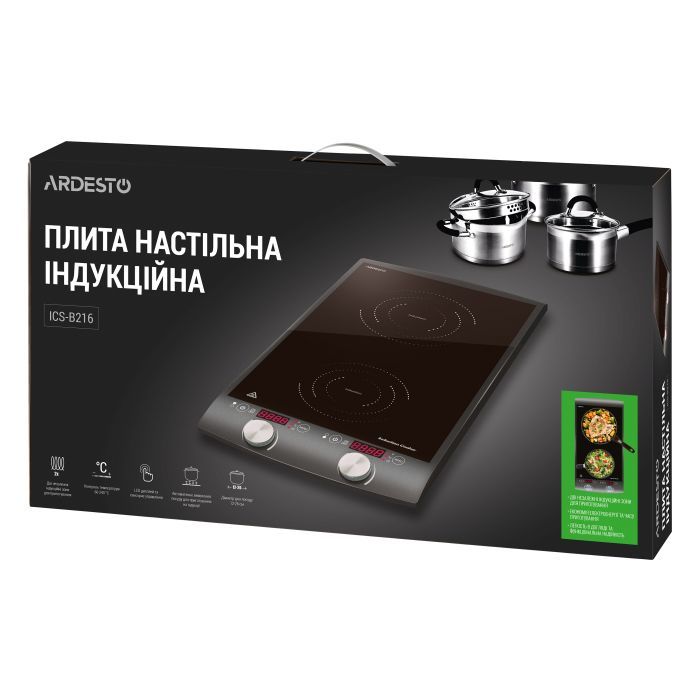 Настільна плита Ardesto ICS-B216 зображення 8