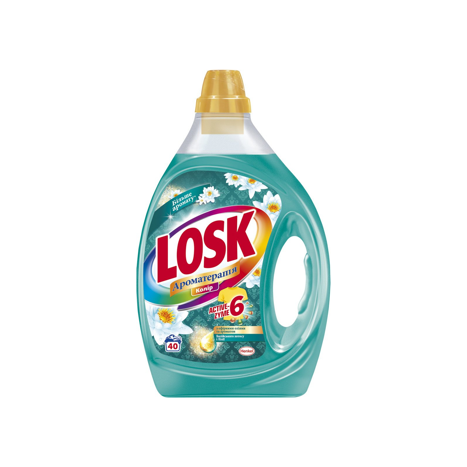 Гель для прання Losk аромат Балійського лотосу і лілії, 2л (9000101413687)