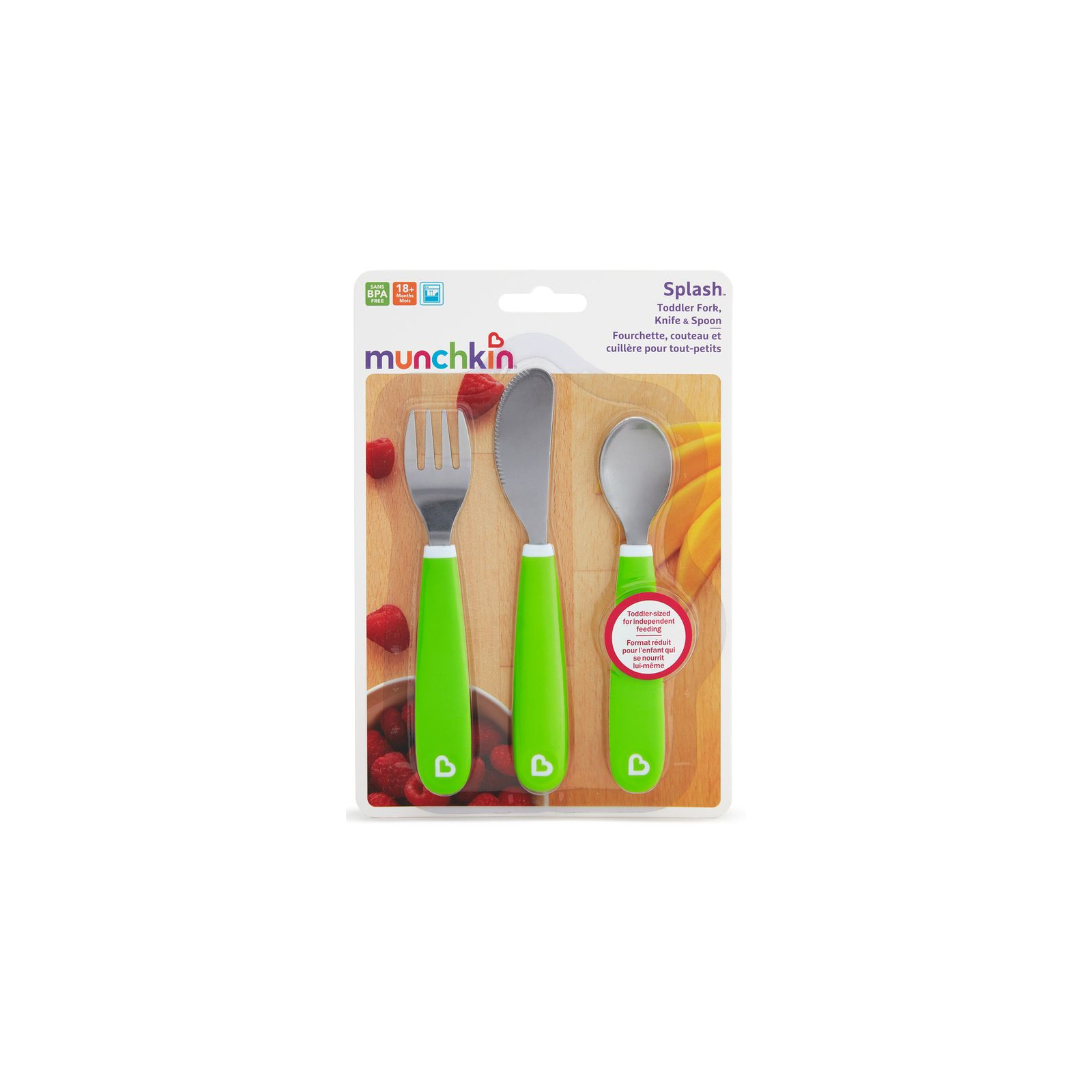 Набір дитячого посуду Munchkin Splash з неіржавкої сталі 3 предмети Зелений (012110.02) зображення 2