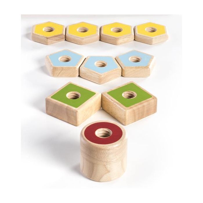 Игровой набор Guidecraft Manipulatives Фігури на різьбі (G6901) изображение 4