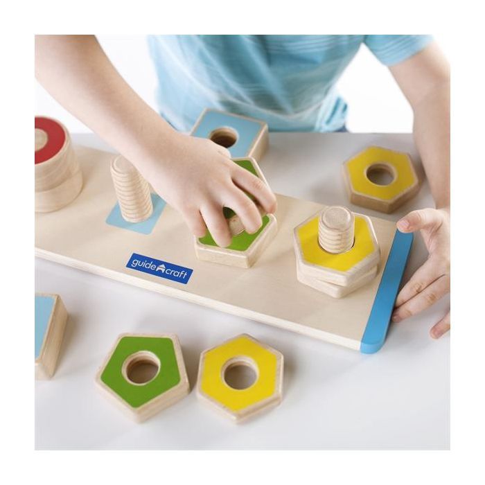 Игровой набор Guidecraft Manipulatives Фігури на різьбі (G6901) изображение 5