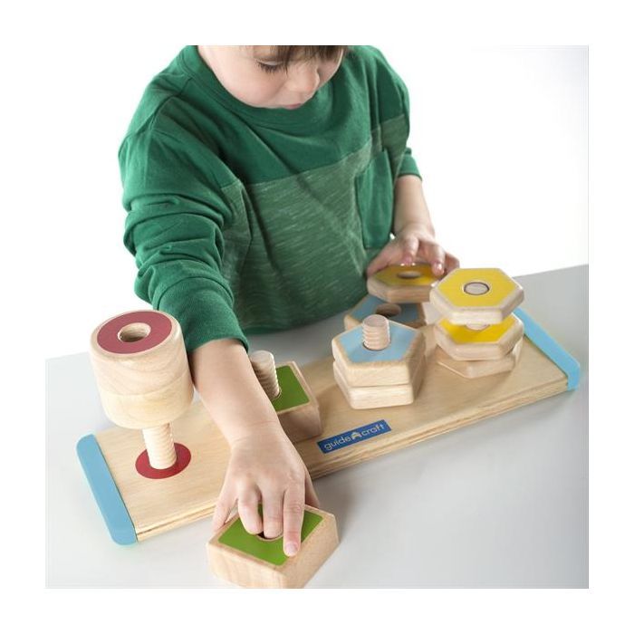 Игровой набор Guidecraft Manipulatives Фігури на різьбі (G6901) изображение 6