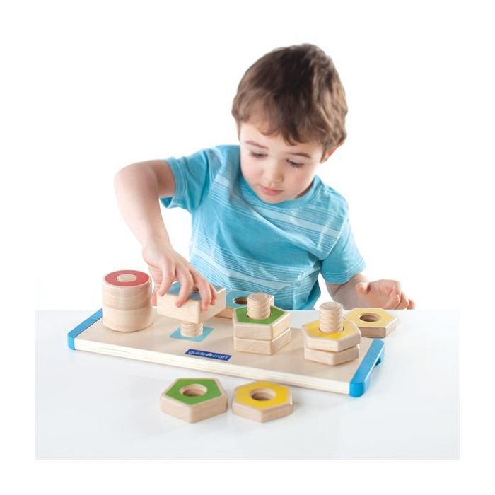 Игровой набор Guidecraft Manipulatives Фігури на різьбі (G6901) изображение 8