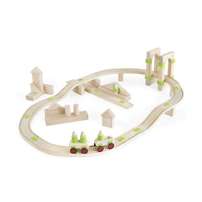 Залізниця Guidecraft Block Science Дорога, 55 деталей (G2100R)