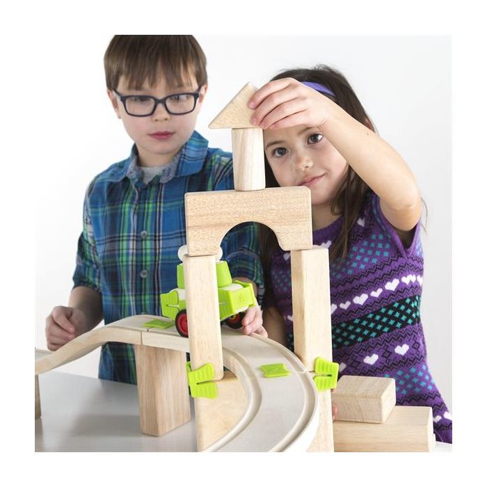 Залізниця Guidecraft Block Science Дорога, 55 деталей (G2100R) зображення 2