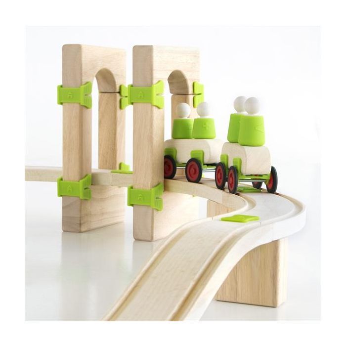 Залізниця Guidecraft Block Science Дорога, 55 деталей (G2100R) зображення 9